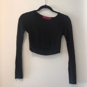 Boohoo long sleeve crop top - 2